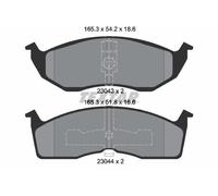 TEXTAR 2304301 Brake Pad Set, disc brake for CHRYSLER,DODGE,PLYMOUTH