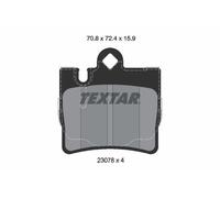 Textar 2307801 Rear Brake Pad Set Fits Mercedes S-class