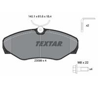 Genuine OE Textar Brake Pads Full Set Of 4 Front 2309902
