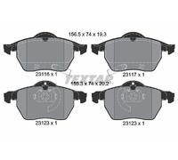 Front Brake Pads For Disc For Opel Astra Zafira Saab 9-3 Vauxhall TEXTAR 2311701