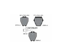 TEXTAR 2311901 Brake Pads Set Front for Audi A8