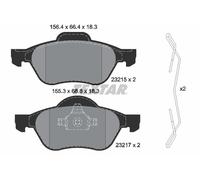 Textar Front Brake Pads 2321502 - Fits Renault Wind Laguna Twingo - Full set of 4 with accessories