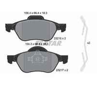 Textar 2321502 Front Brake Pad Set Fits Renault Laguna Twingo Wind