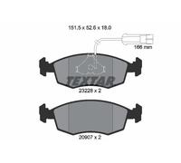TEXTAR 2322702 Brake Pad Set, disc brake for FIAT