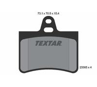 Textar 2330501 Rear Brake Pad Set Fits Citroën C5