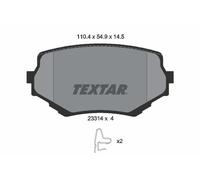 Textar Brake Pads Set 2331401 - Front Full Set of 4 (1A503323Z, 1A523323Z, 1A523323ZA, 1V6L3328ZA)