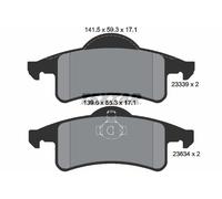 TEXTAR 2333901 Brake Pad Set, disc brake for BEIJING BENZ (BBDC),JEEP,JEEP (BJC)