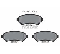 TEXTAR 2335801 Brake pad set