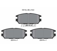 TEXTAR 2337301 Brake Pad Set, disc brake for DODGE,MITSUBISHI,MITSUBISHI (SOUEAS