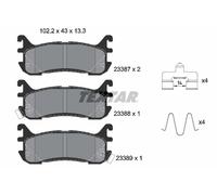 TEXTAR 2338704 Brake Pad Set, disc brake for EUNOS,FORD ASIA & OCEANIA,MAZDA