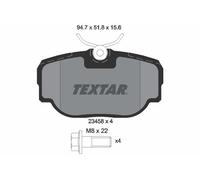 Rear Brake Pad Set For Disc Fits Land Rover Discovery Range Rover TEXTAR 2345801