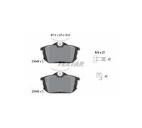 TEXTAR 2354901 Brake Pads Set Rear for Carisma V40 S40 Colt Forfour Impian