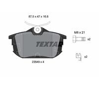 Textar 2354901 Rear Brake Pad Set Fits Haima Mitsubishi Proton Smart Volvo @3 E3