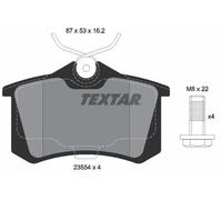 Textar 2355406 Rear Brake Pad Set Fits Citroën Nissan Opel Renault Samsung C3 X