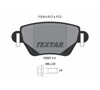 TEXTAR 2355701 Brake Pad Set, disc brake for CHANA,FORD,FORD AUSTRALIA,JAGUAR