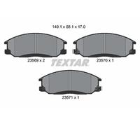 Brake Pads Set Front 2356901 Genuine OE Textar 5810126A00 3500175U1010