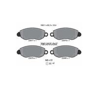 Textar Genuine OE Brake Pads 2357701 Full Set of 4 Front with Caliper Screws for Ford Transit
