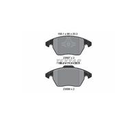 Textar Front Brake Pads 2358704 - Full Set of 4 - fits Audi A1, VW Beetle, Jetta, Up