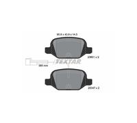 TEXTAR 2360104 Brake Pads Set Rear for 500 500C