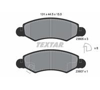 Textar Front Brake Pads fits Opel Agila Vauxhall Suzuki Wagon R+ Ignis Subaru