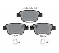 Textar Rear Brake Pads 2362002 - Fits Toyota Alphard/Velfire Previa Avensis Corolla Tarago