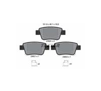 Textar Rear Brake Pad Set Fits Toyota Corolla Verso Avensis 0446558010