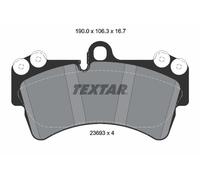 TEXTAR 2369302 Brake Pad Set, disc brake for ,AUDI,PORSCHE,VW
