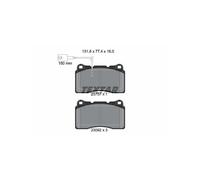 TEXTAR 2375701 Brake Pads Set Front for 159 Ghibli Quattroporte Delta