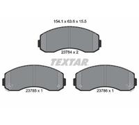 TEXTAR 2378401 Brake Pad Set, disc brake for ASIA MOTORS,FORD AUSTRALIA,KIA