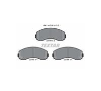 Brake pads 2378401 TEXTAR for ASIA MOTORS KIA