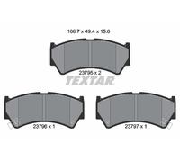 TEXTAR 2379501 Brake Pad Set, disc brake for SUZUKI