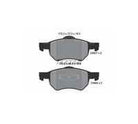 TEXTAR 2380701 Brake Pads Set Front for Chrysler Voyager