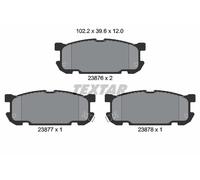 Brake pads 2387601 TEXTAR for MAZDA MX-5 Mk II