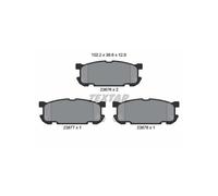 Brake pads 2387601 TEXTAR for MAZDA MX-5 Mk II