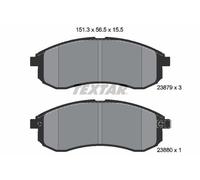 Textar 2387902 Front Brake Pad Set Fits Mitsubishi L200