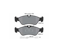 Textar Brake Pads 2390101 Full Rear Set of 4 for Mercedes-Benz & VW