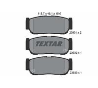 Textar Rear Brake Pads 2393101 - Fits Ssangyong Kyron, Kia Sorento, Rexton, Rodius, Stavic