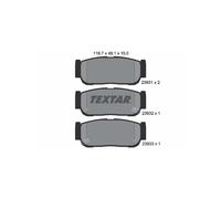 TEXTAR 2393101 Brake Pads Set Rear for Rexton Rodius Sorento Kyron Stavic