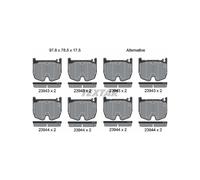 Textar Brake Pad Set 2394301 – Genuine OE Front Full Set of 4 for Mercedes
