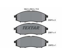 Textar Front Brake Pads fits Nissan NP300 Pickup Navara Xterra 2397001