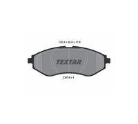 Textar 2397401 Front Axle Disc Brake Pad Set Fits Chevrolet Daewoo Proton