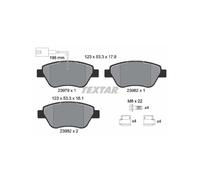 Textar Front Brake Pads – Fits Fiat Grande Punto / 500C (2397901) – Full Set of 4 with Accessories