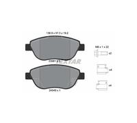 TEXTAR 2398101 Brake Pads Set Front for Corsa 500L Corsavan