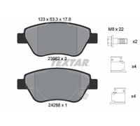 Textar 2398202 Front Brake Pad Set Fits Fiat German E Cars Opel Vauxhall Adam
