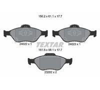 Textar Front Brake Pads Set 2402201 – Full Set of 4 for Toyota & Daihatsu