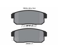 Brake pads 2403901 TEXTAR for MAZDA RX-8