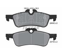 Textar Rear Brake Pads 2404301 - Genuine OE - Fits Mini FWD R56 - Full set of 4