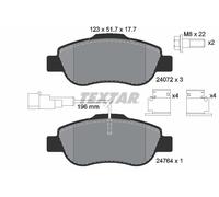 Textar Front Brake Pads fits Fiat 500 Ford Ka C FWD 312_ 2407202