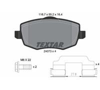 Textar 2407301 Front Brake Pad Set Fits Lancia Ypsilon
