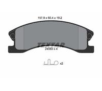 Front Brake Pad Set With Acoustic Wear Warning Fits Jeep Grand Cherokee TEXTAR